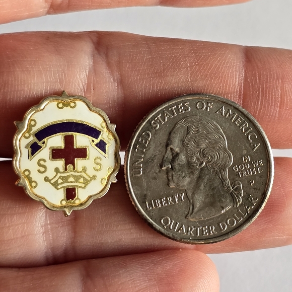 Vintage Sunday School lapel pin brooch religious SS Little system - Picture 2 of 5